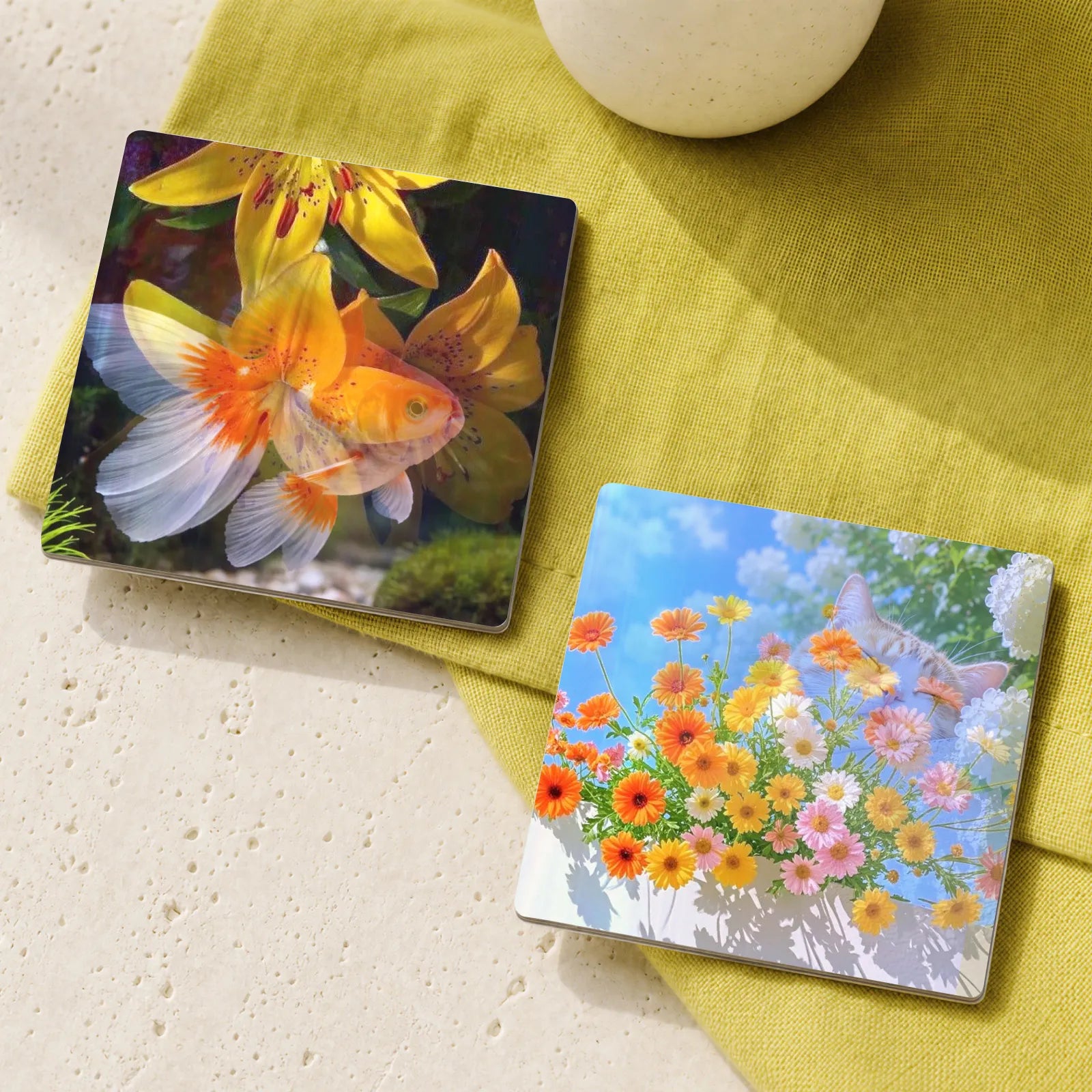 Square lenticular fridge magnet 05