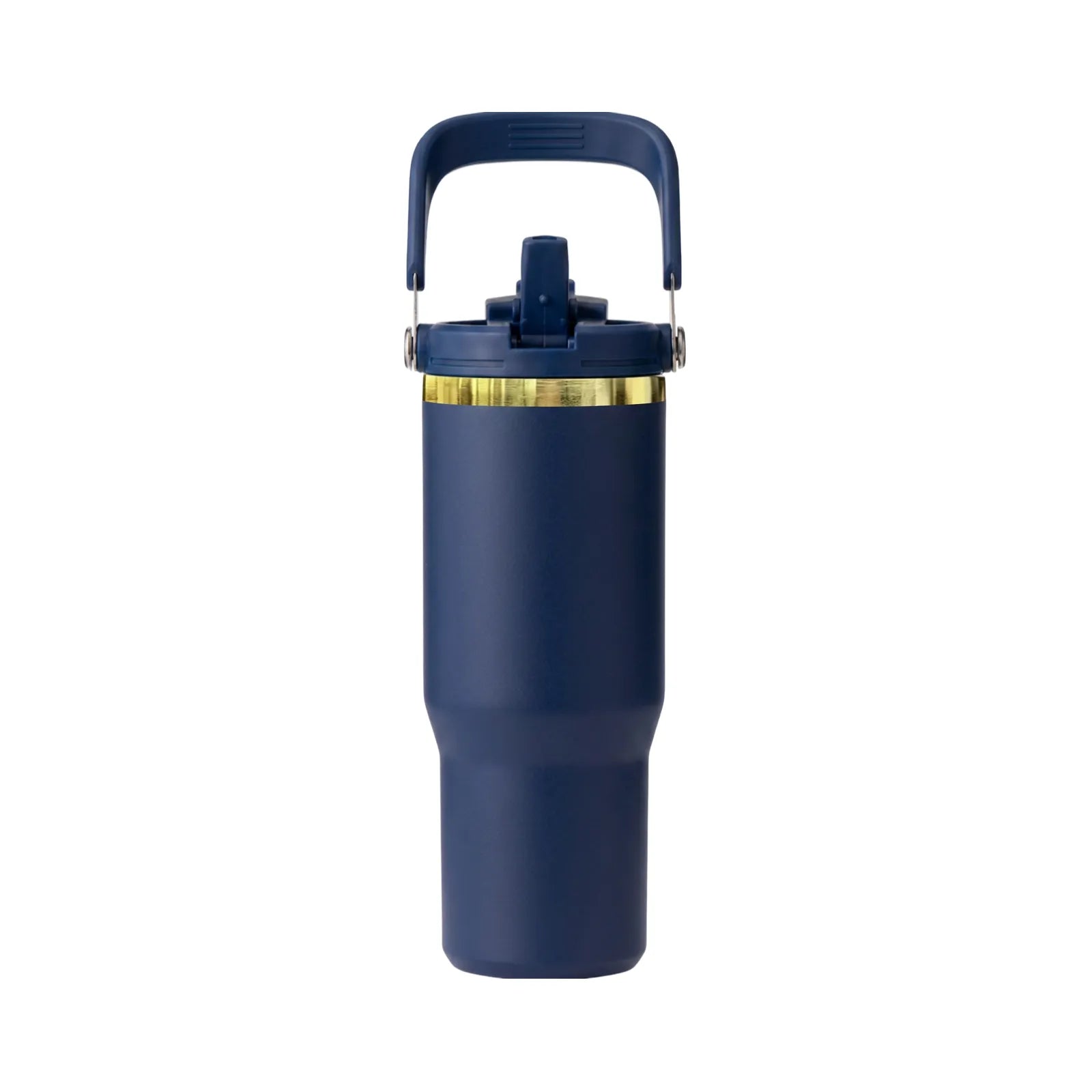 Stainless steel tumbler with handle and straw 30oz 05