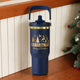 Stainless Steel Tumbler with Handle and Straw (30oz)