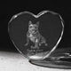 Thin Beveled Faceted Heart-Shaped K5 Crystal (3pcs)