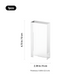 Thin Rounded Rectangular K9 Crystal