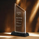 xTool Selected Trapezoidal K5 Crystal Trophy with Marble Base