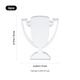 xTool Selected Trophy-Shaped Acrylic Award (2pcs)