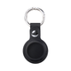 Black PU Leather Keychain for Apple Airtags Holder (4pcs)