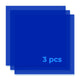3mm Blue Translucent Glossy Acrylic Sheet Plexiglass (3pcs)