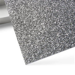 Xtool silver glitter opaque glossy acrylic sheet plexiglass index medium