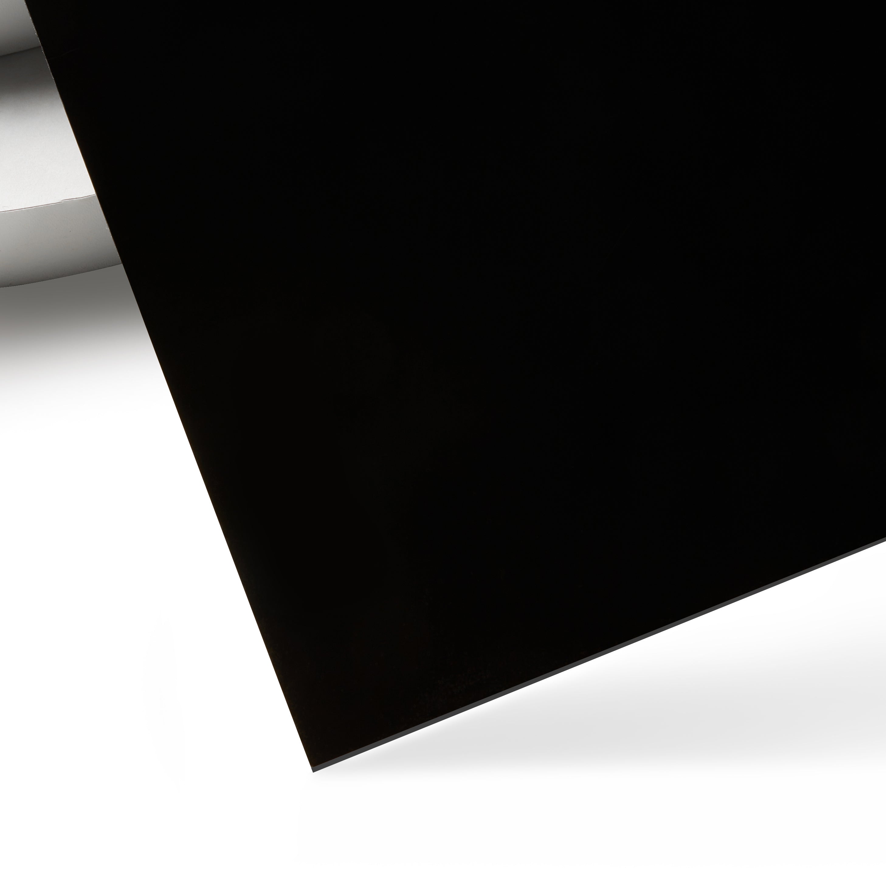 1/25'' Black Opaque Glossy Acrylic Sheet Plexiglass (10pcs)