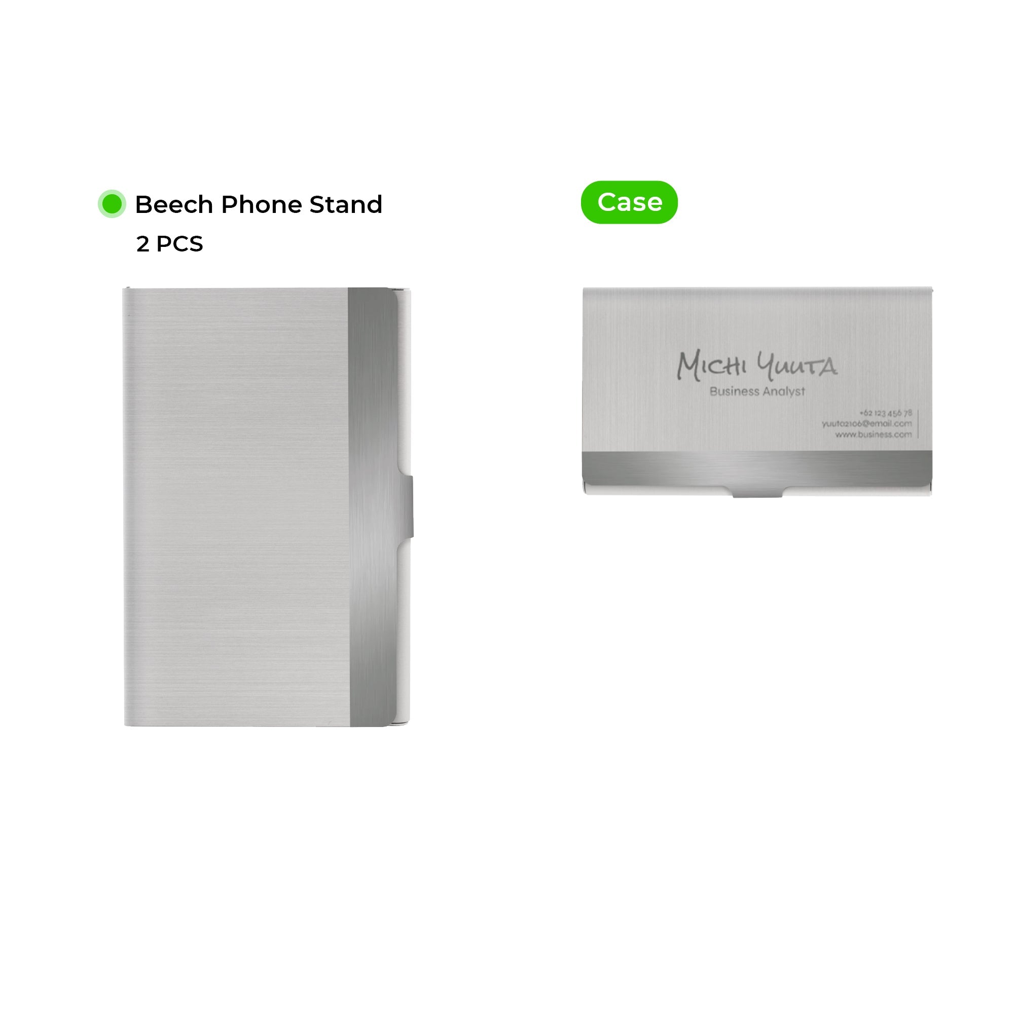 Metal Business Card Holder (2pcs)