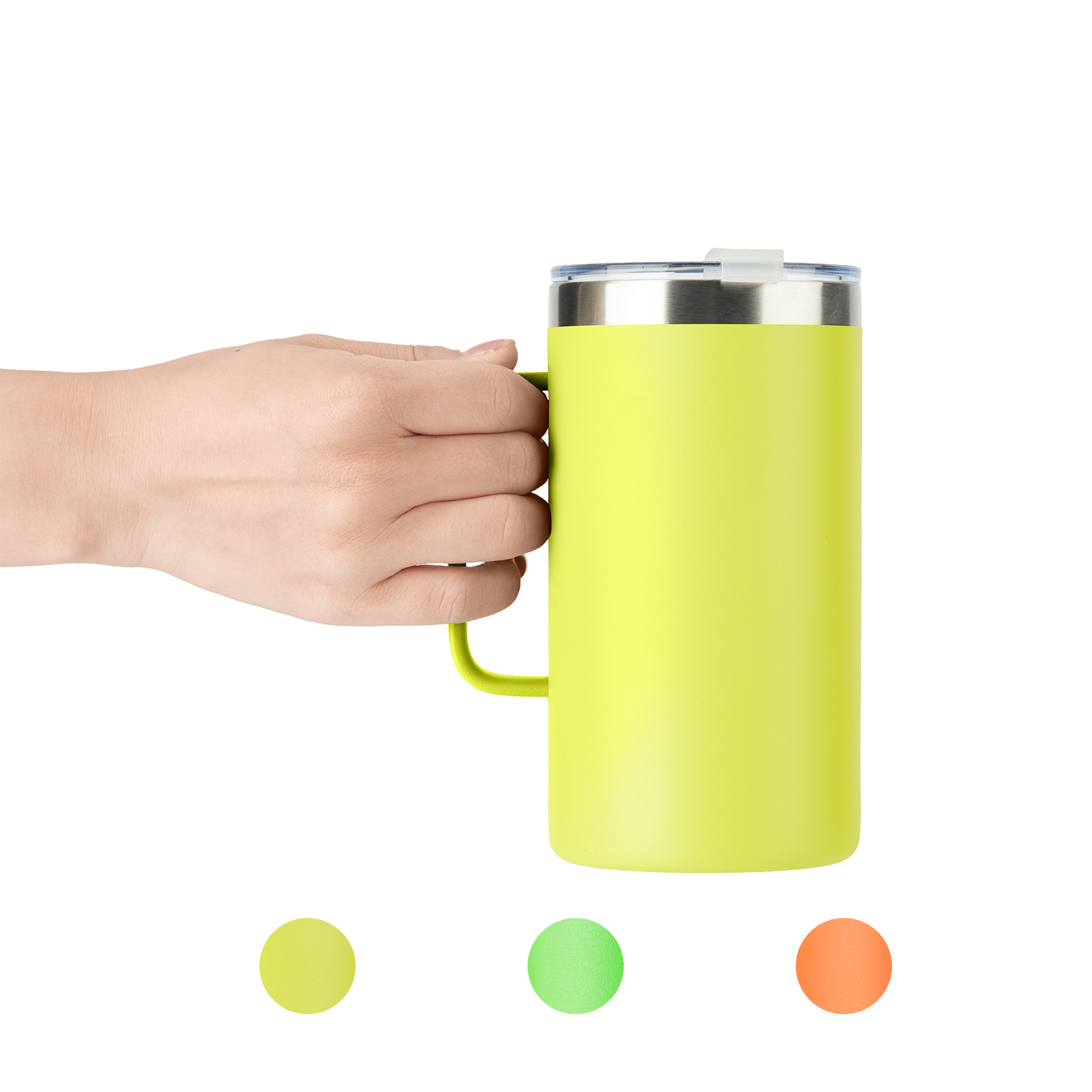 Stainless Steel Tumbler with Handle (24oz)