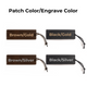 Laserabili segnalibri di patch PU Black & Brown (4pcs)