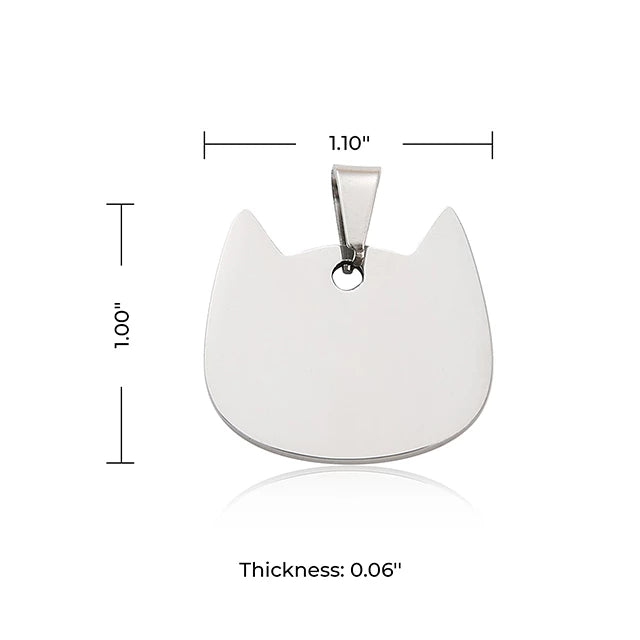 Stainless Steel Cat Tag (10pcs)