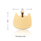 Stainless Steel Gold Cat Tag (10pcs)