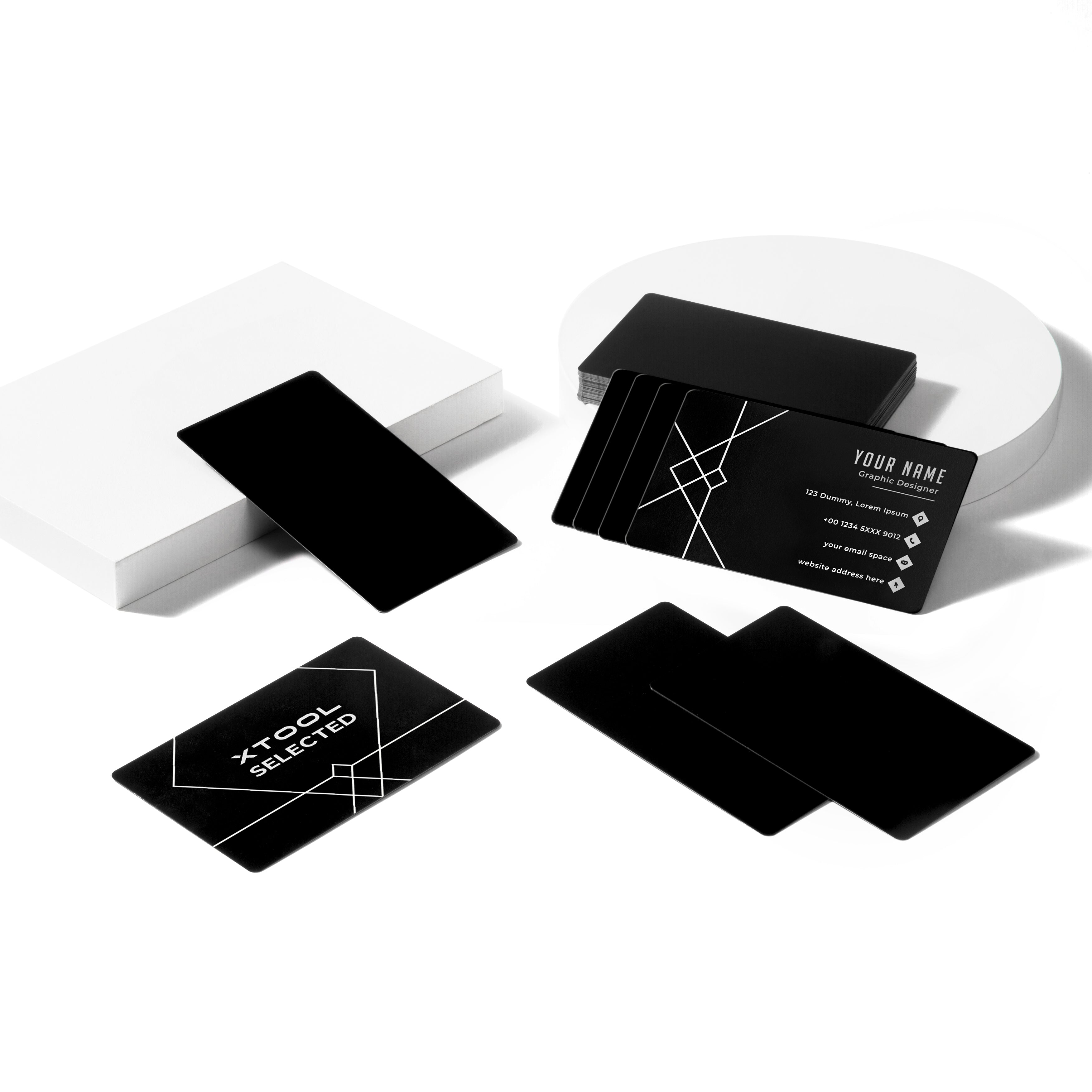 Black Metal Business Cards (60pcs)