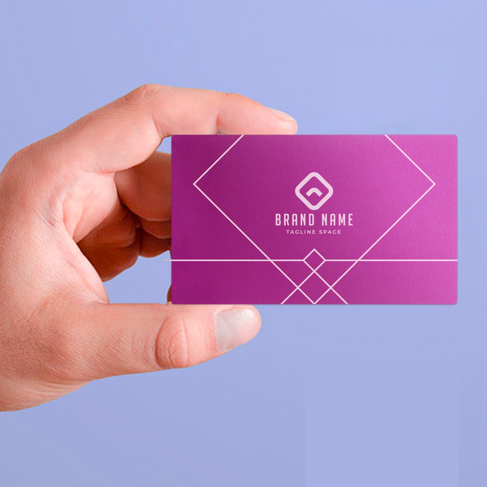 Purple Metal Business Cards (60pcs)