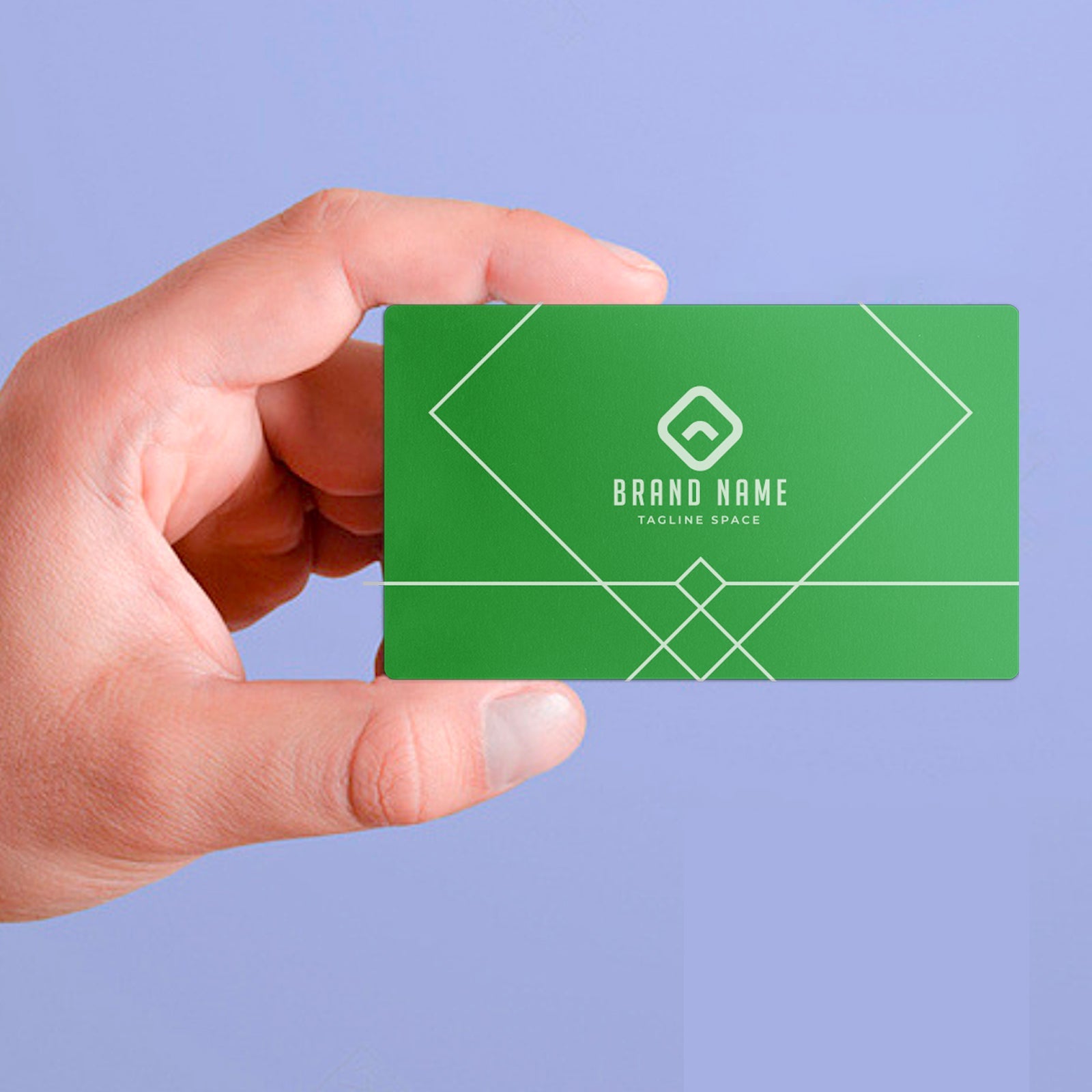 Green Metal Business Cards (60pcs)