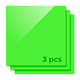 Hoja acrílica brillante de 3 mm de hierba verde brillante (3pcs) -yac004