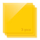 3mm Yellow Translucent Glossy Acrylic Sheet (3pcs)