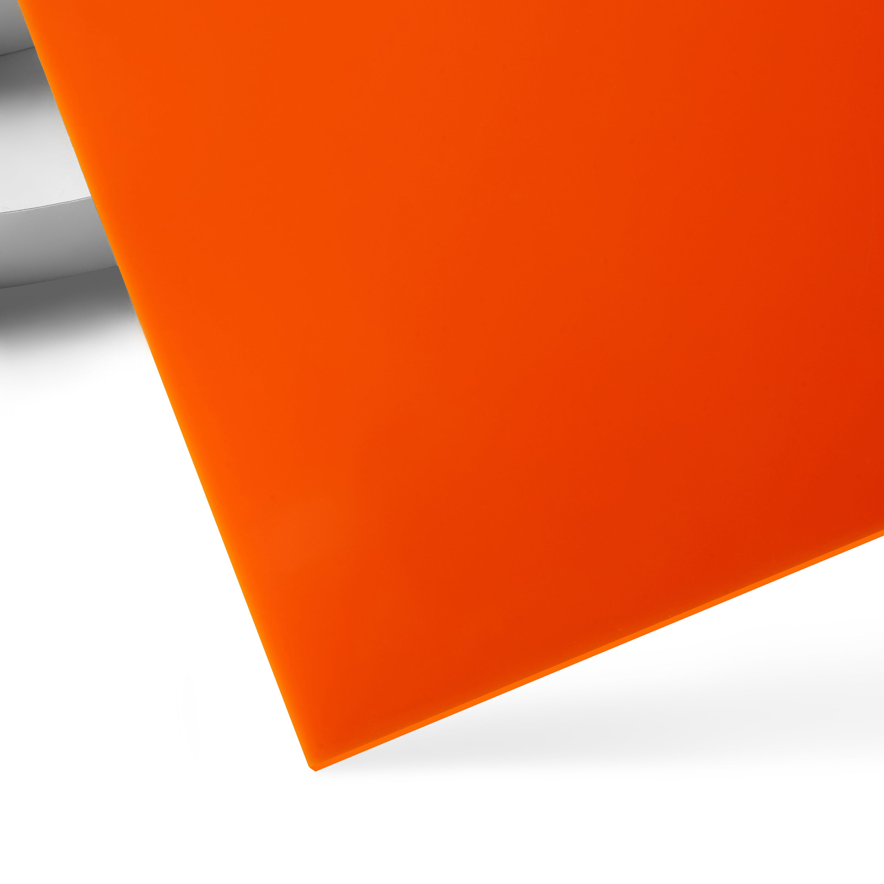 3mm Orange Opaque Glossy Acrylic Sheet (3pcs)