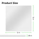 3mm Silver Mirror Acrylic Sheet Plexiglass (5pcs)