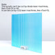 3mm Iridescent Blue Striped Transparent Acrylic Plexiglass (3pcs)