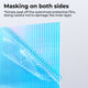 3mm Iridescent Blue Striped Transparent Acrylic Plexiglass (3pcs)