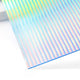 3mm Iridescent Blue Striped Transparent Acrylic Plexiglass (3pcs)