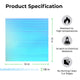 3mm Iridescent Blue Striped Transparent Acrylic Plexiglass (3pcs)