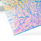 3mm Iridescent Transparent Blue Film Water Ripple Acrylic Plexiglass (3pcs)