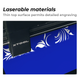 1.3mm Laser Engraving Two-Tone Plastic Sheet (5pcs)