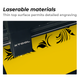 1.3mm Laser Engraving Two-Tone Plastic Sheet (5pcs)