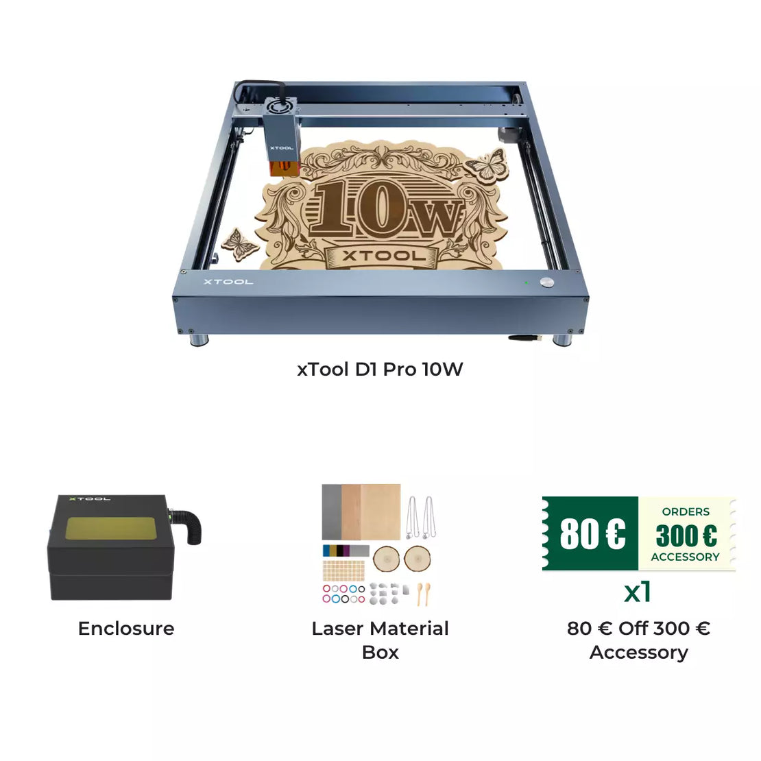 xTool D1 Pro 10W Gift-Making Kit - Basic