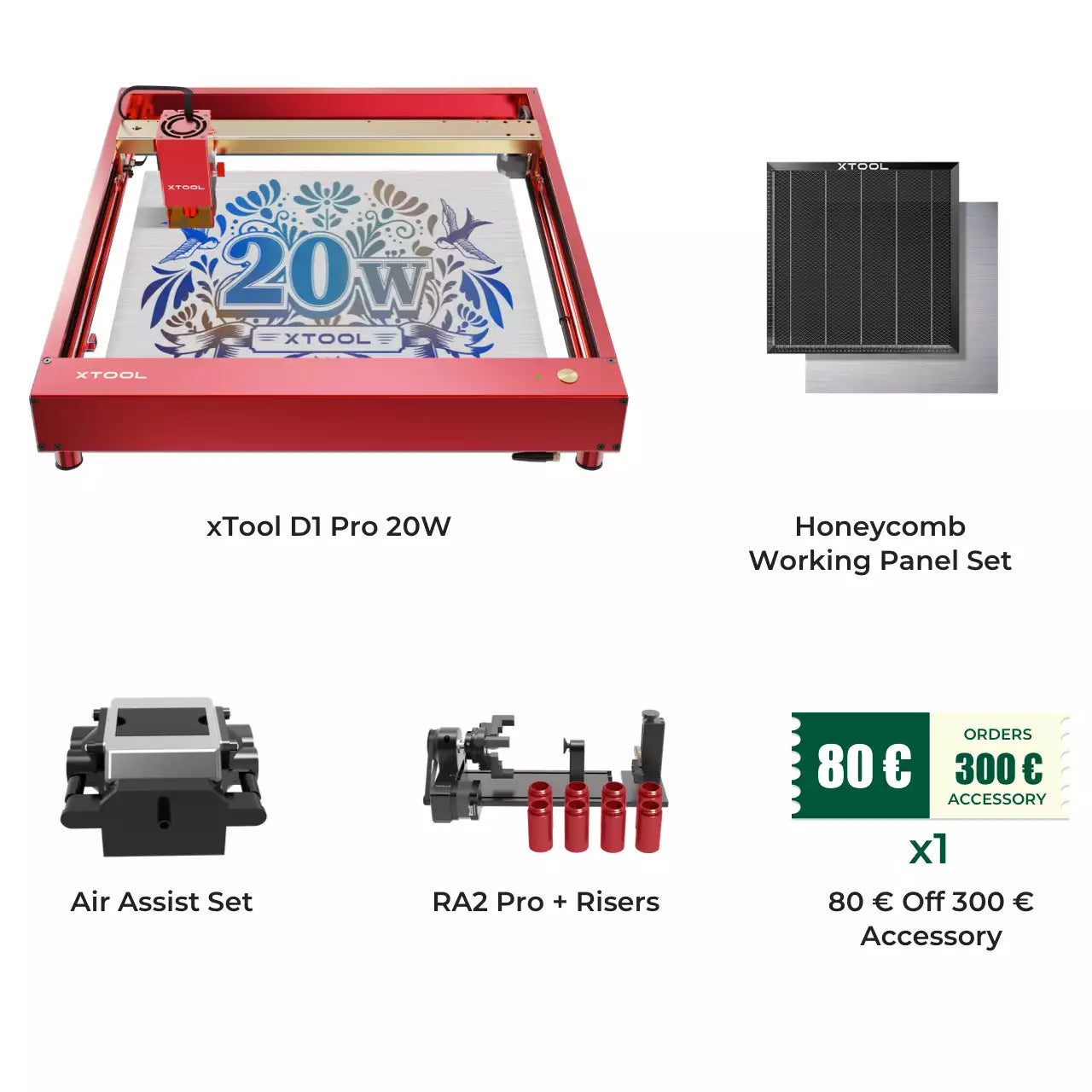 xTool D1 Pro 20W Productivity Kit-Basic